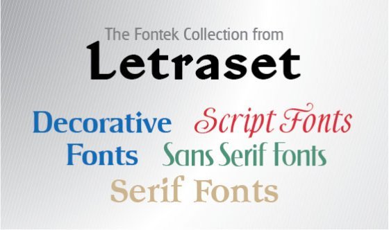 Letraset Latin Fonts